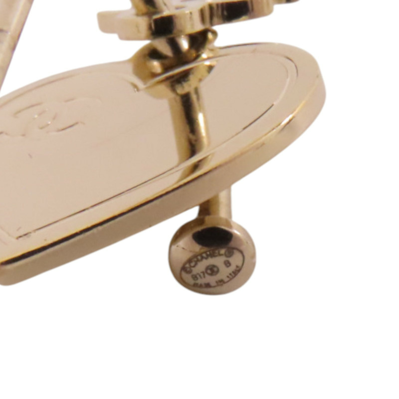 CHANEL 金屬Earrings銀扣耳環-6