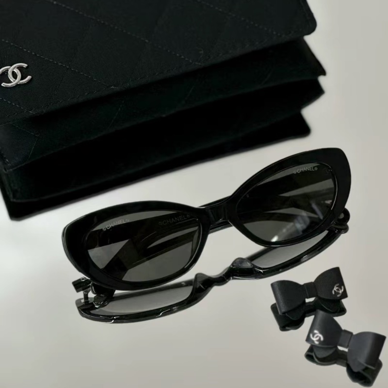 Chanel香奈兒25蝴蝶結可以拆下的太陽眼鏡-0