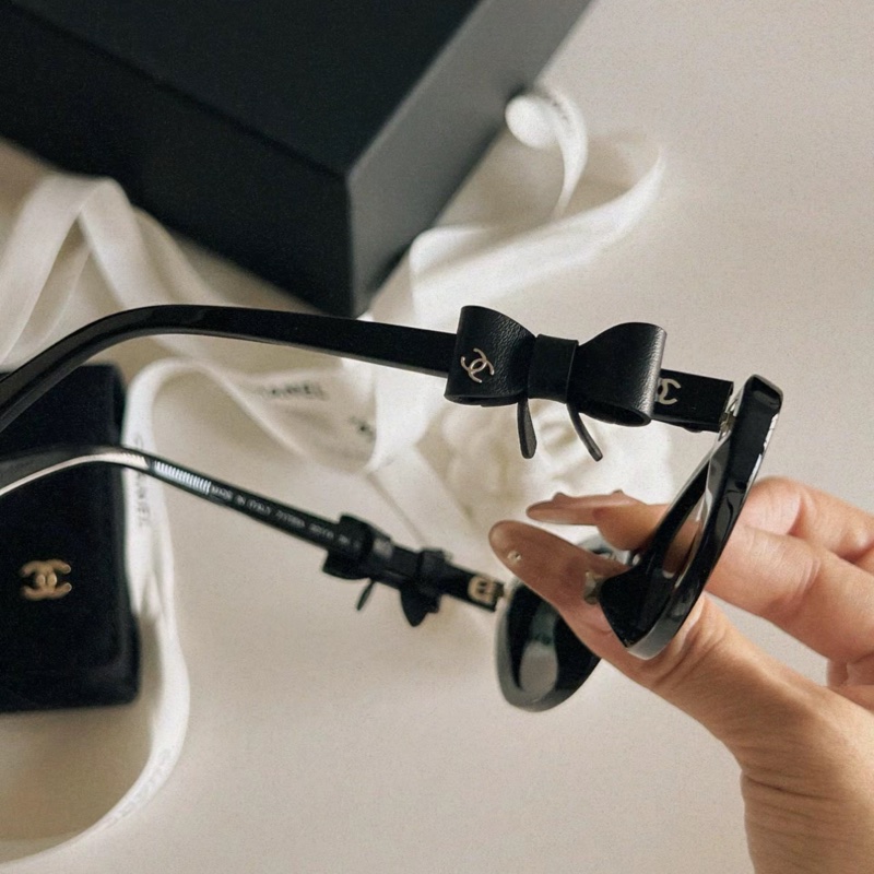 Chanel香奈兒25蝴蝶結可以拆下的太陽眼鏡-2