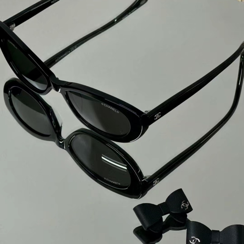 Chanel香奈兒25蝴蝶結可以拆下的太陽眼鏡-3