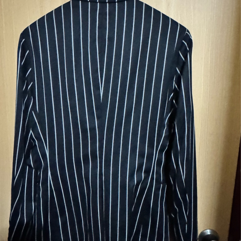 BURBERRY條紋西裝外套-1
