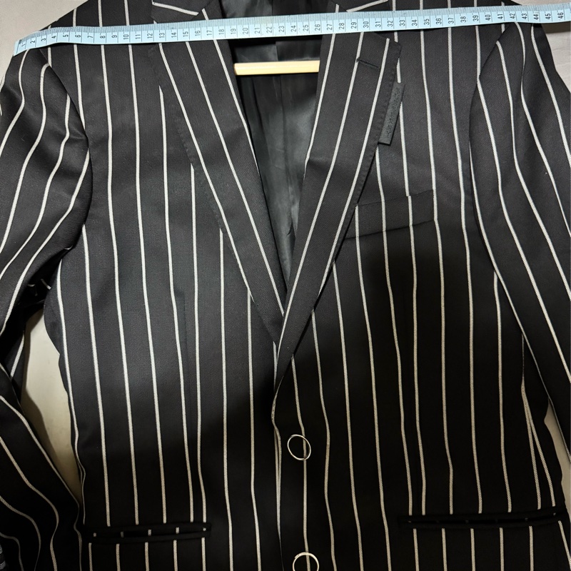 BURBERRY條紋西裝外套-6