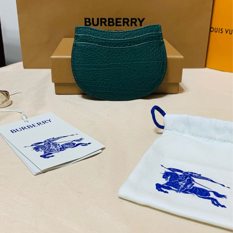 🎁全新盒裝2024新款 Burberry 巴寶莉深綠 馬鞍戰馬名片夾/卡夾-3