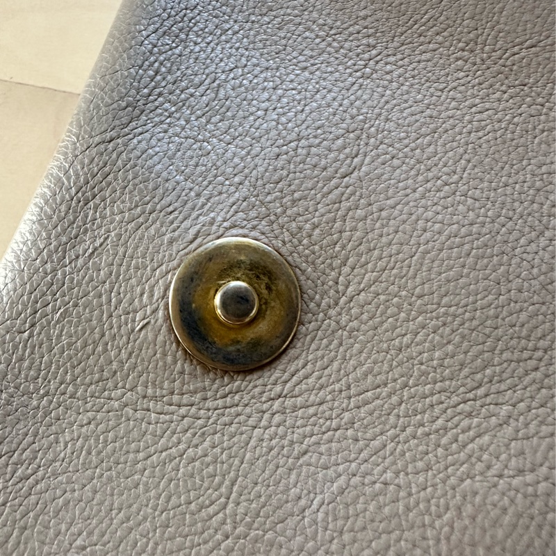 Chanel 奶茶色牛皮肩背包-16