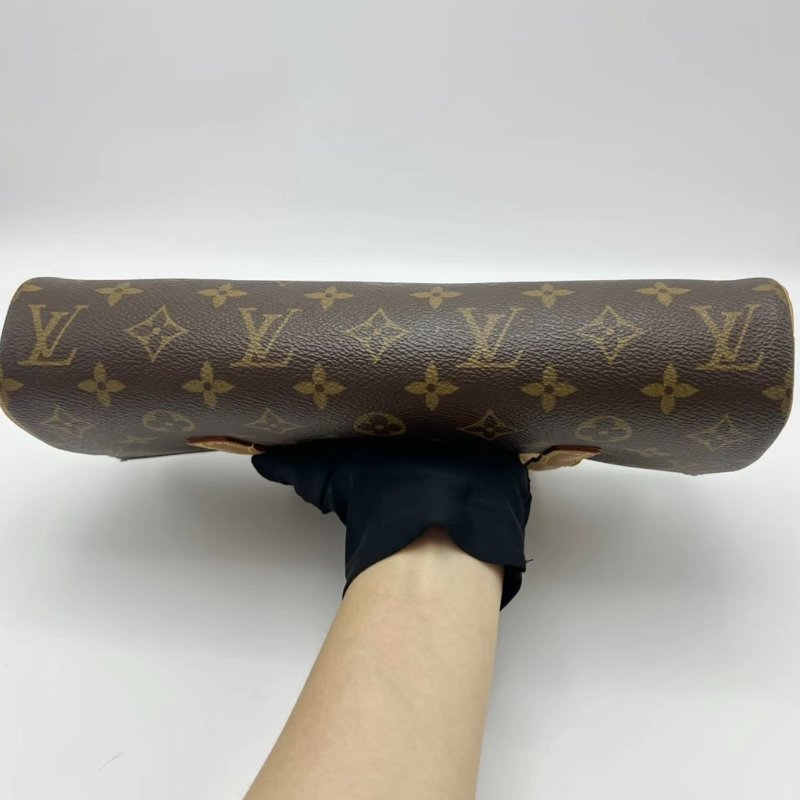 LV 老花中古法棍晚宴手提包28*14*6 98新配件塵袋-3