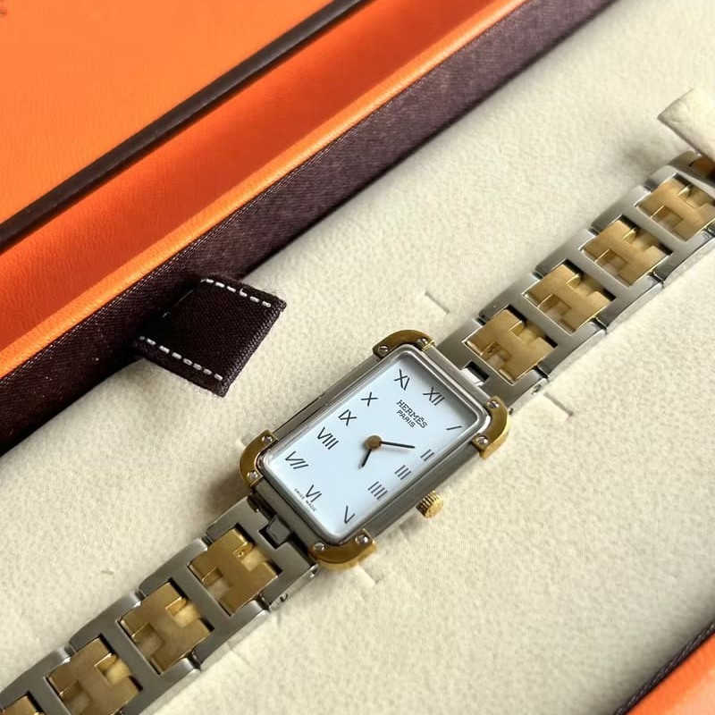 絕版古董錶 Hermes Croisiere二手男女裝金屬錶帶 手錶 腕錶 中古-1