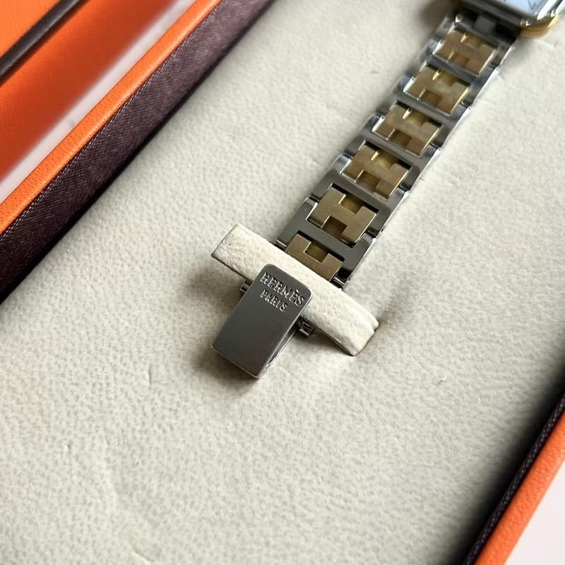 絕版古董錶 Hermes Croisiere二手男女裝金屬錶帶 手錶 腕錶 中古-2