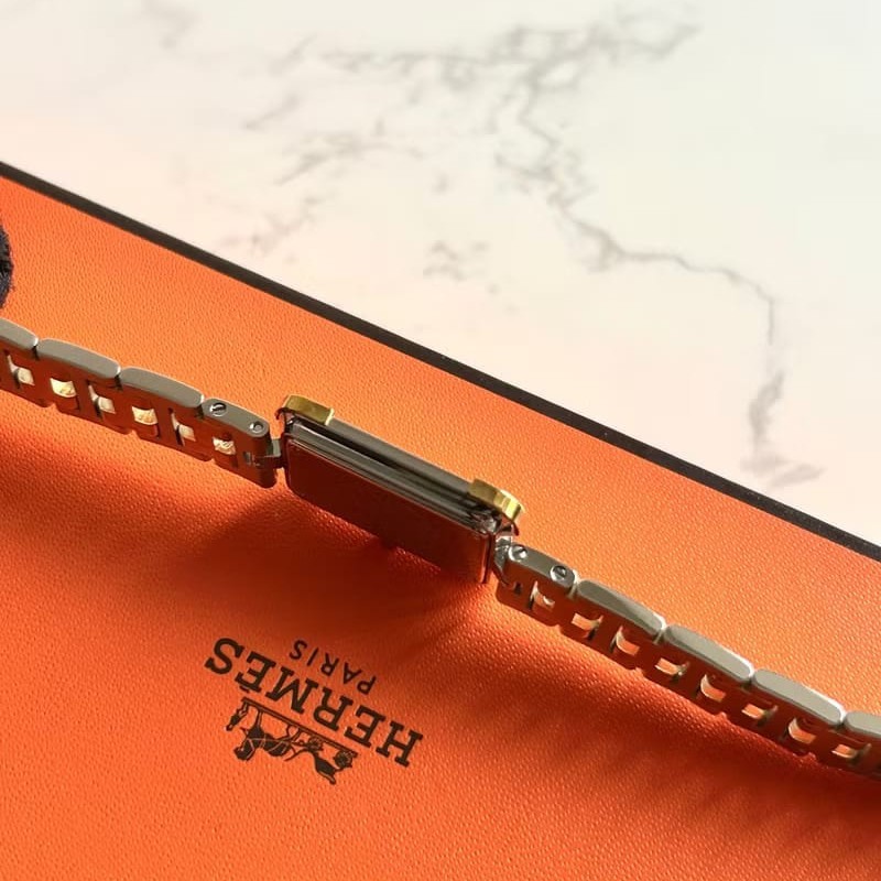 絕版古董錶 Hermes Croisiere二手男女裝金屬錶帶 手錶 腕錶 中古-7