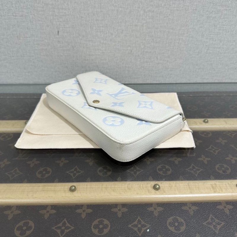 LV拼色金扣三合一肩背斜背鏈條包芯片款21*12*3 99新配件塵袋-4