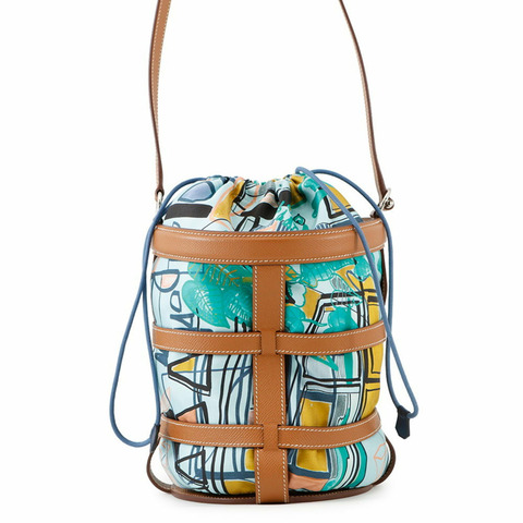 Hermès Musardine 單肩包，金色，愛普生，A 印章，HERMES 水桶包