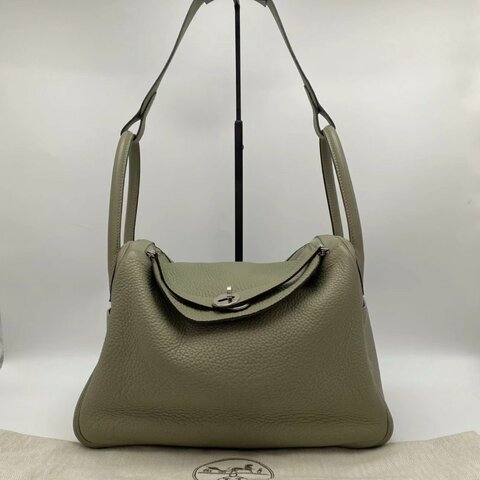 HERMES lindy30鼠尾草銀扣手提肩背包30.5*20.5*16 98新配件塵袋