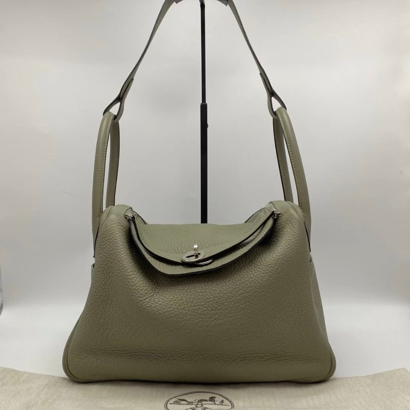 HERMES lindy30鼠尾草銀扣手提肩背包30.5*20.5*16 98新 配件塵袋-0
