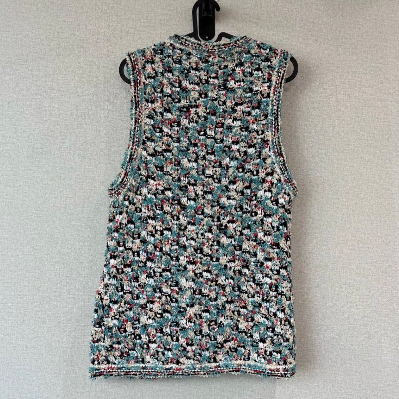 CHANEL 粗花呢無袖背心 40號 98新-3