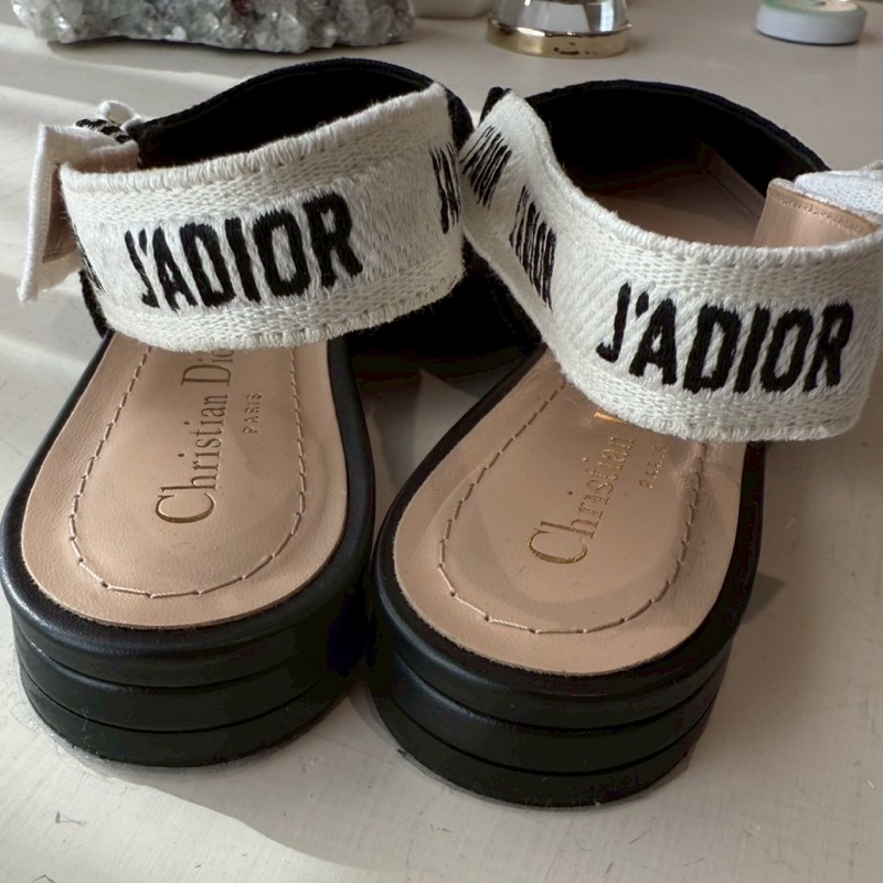 Dior J’ADIOR 黑色slingback平底尖頭鞋 37.5號 貼底-6