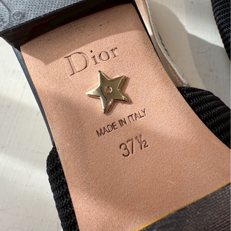 Dior J’ADIOR 黑色slingback平底尖頭鞋 37.5號 貼底-10