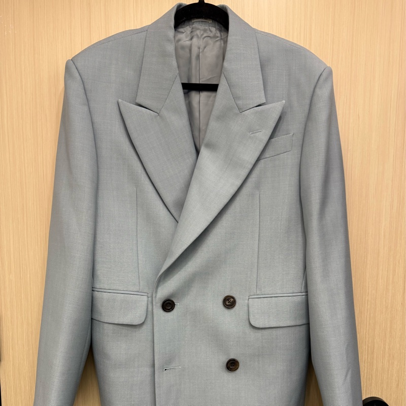Alexander McQueen paradise blue double breasted suit 西裝-3