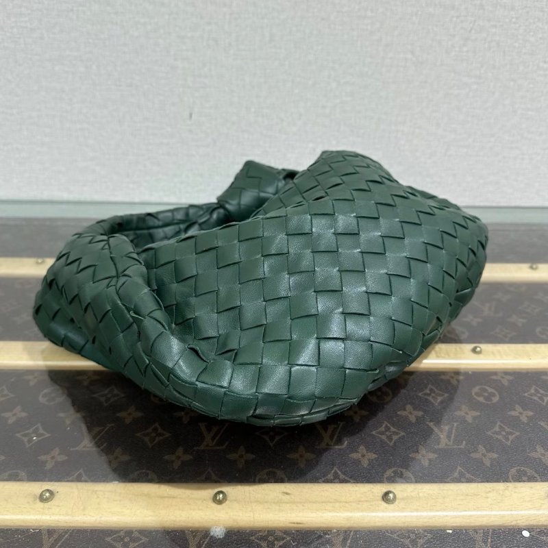 BV 新款墨綠色編織小號Jodie肩背腋下包36*23*2 全新閒置配件紙袋購證鑰匙鎖-2