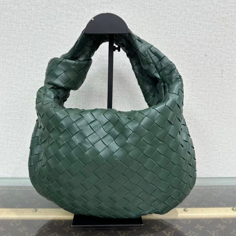 BV 新款墨綠色編織小號Jodie肩背腋下包36*23*2 全新閒置配件紙袋購證鑰匙鎖-5