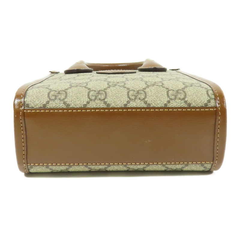 GUCCI 塗層帆布Retro金扣手挽肩背兩用袋-3