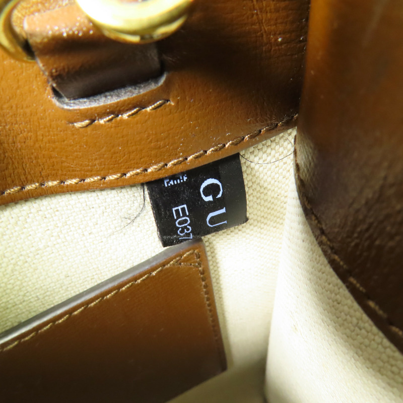 GUCCI 塗層帆布Retro金扣手挽肩背兩用袋-6