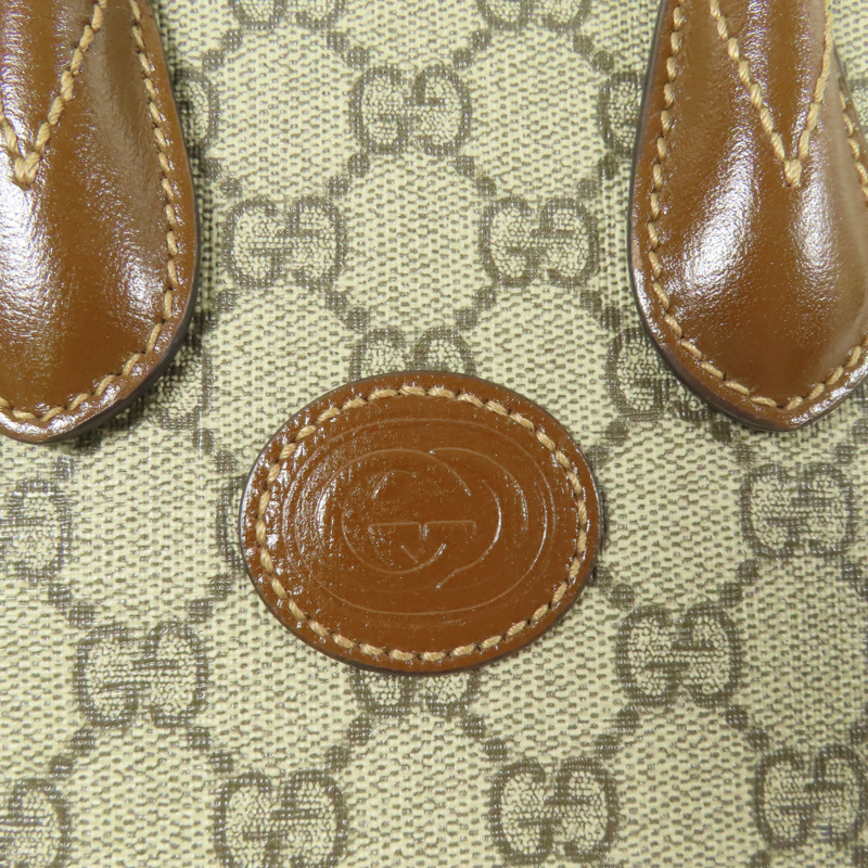 GUCCI 塗層帆布Retro金扣手挽肩背兩用袋-7