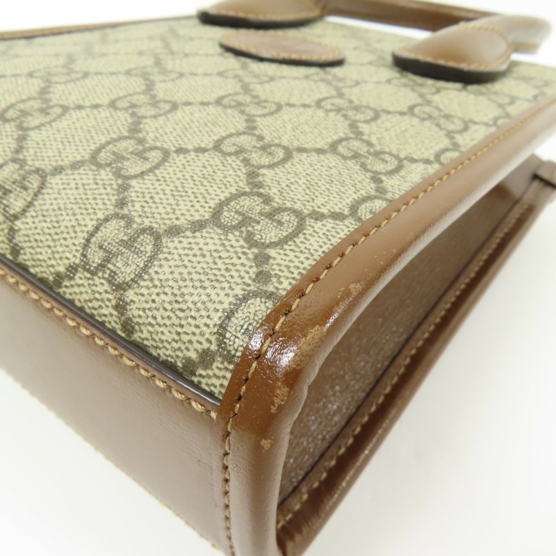 GUCCI 塗層帆布Retro金扣手挽肩背兩用袋-10