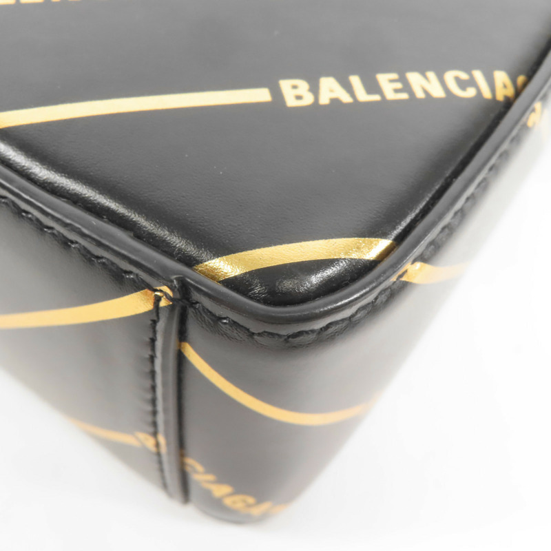 BALENCIAGA 牛皮皮革Logo Shoulder Bag金扣手挽肩背兩用袋-10