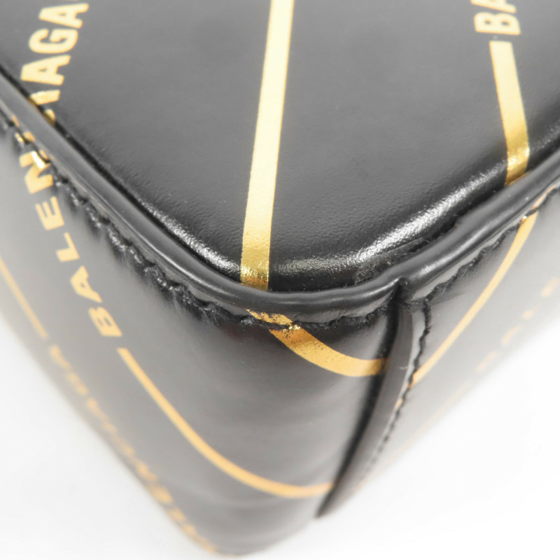 BALENCIAGA 牛皮皮革Logo Shoulder Bag金扣手挽肩背兩用袋-11