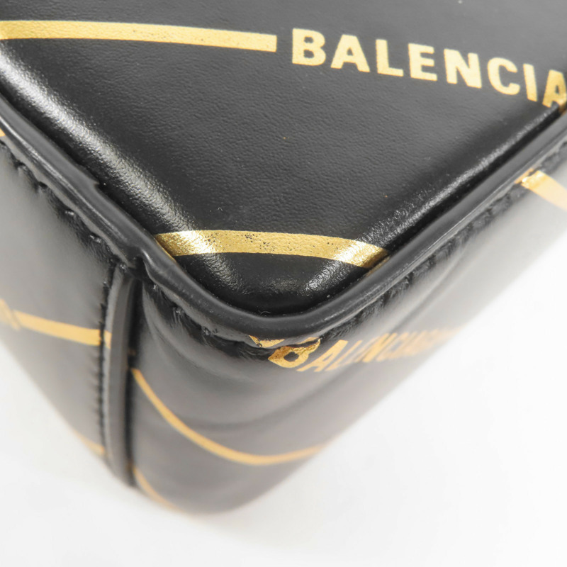 BALENCIAGA 牛皮皮革Logo Shoulder Bag金扣手挽肩背兩用袋-12