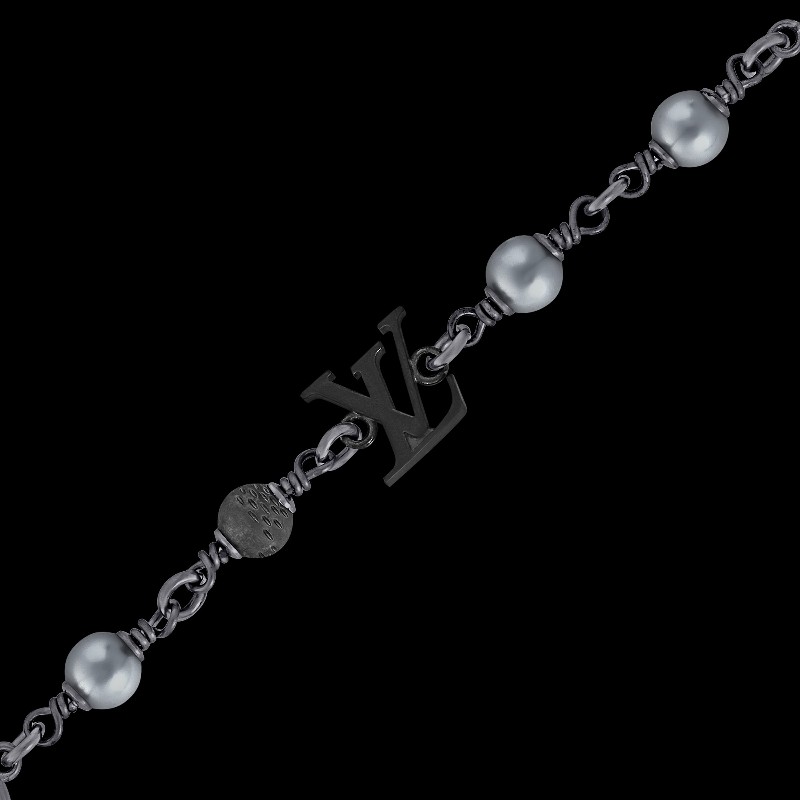 全新 M1384A
LV Pearls 手鍊 黑色/銀色-1