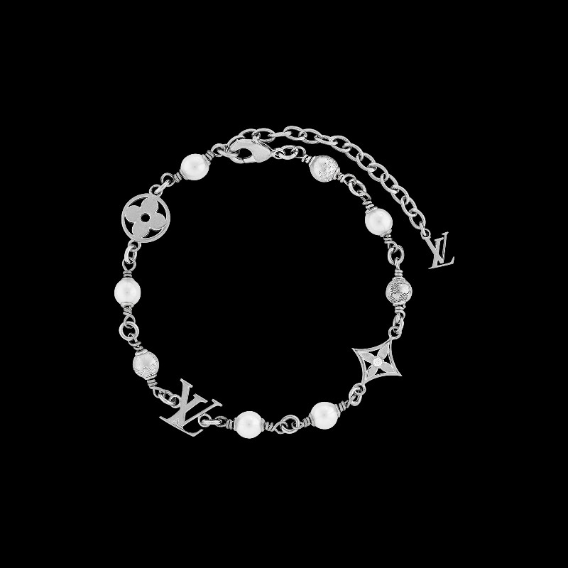全新 M1384A
LV Pearls 手鍊 黑色/銀色-2