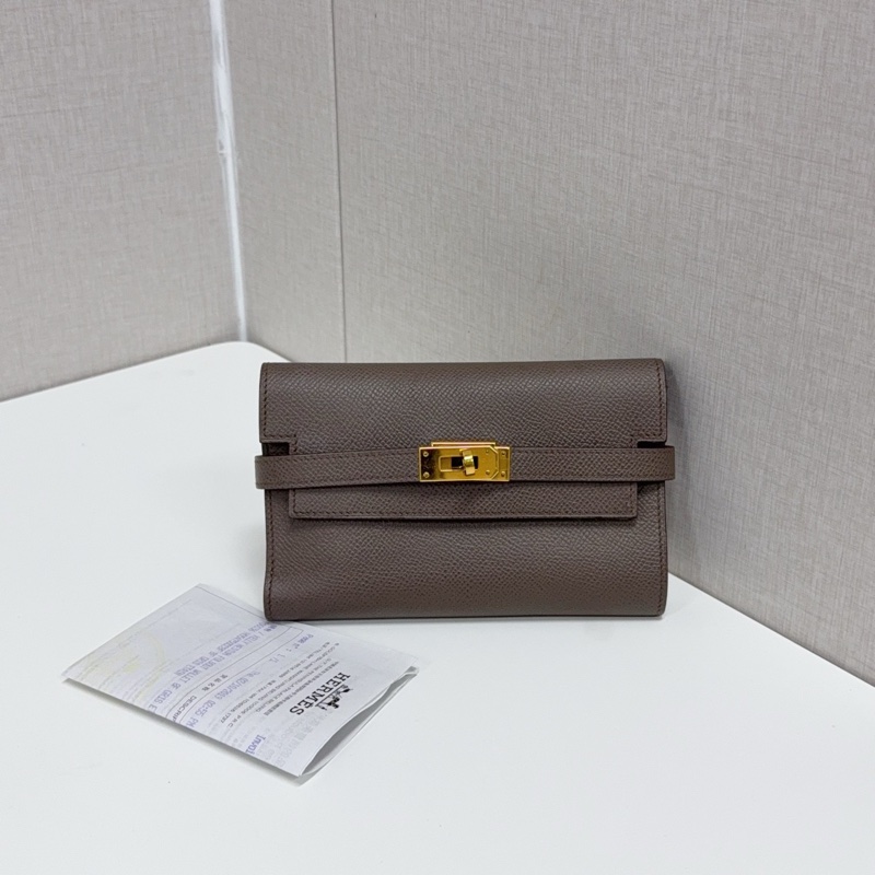 98新愛馬仕/Hermes Kelly Medium Wallet 三折短款錢包-0