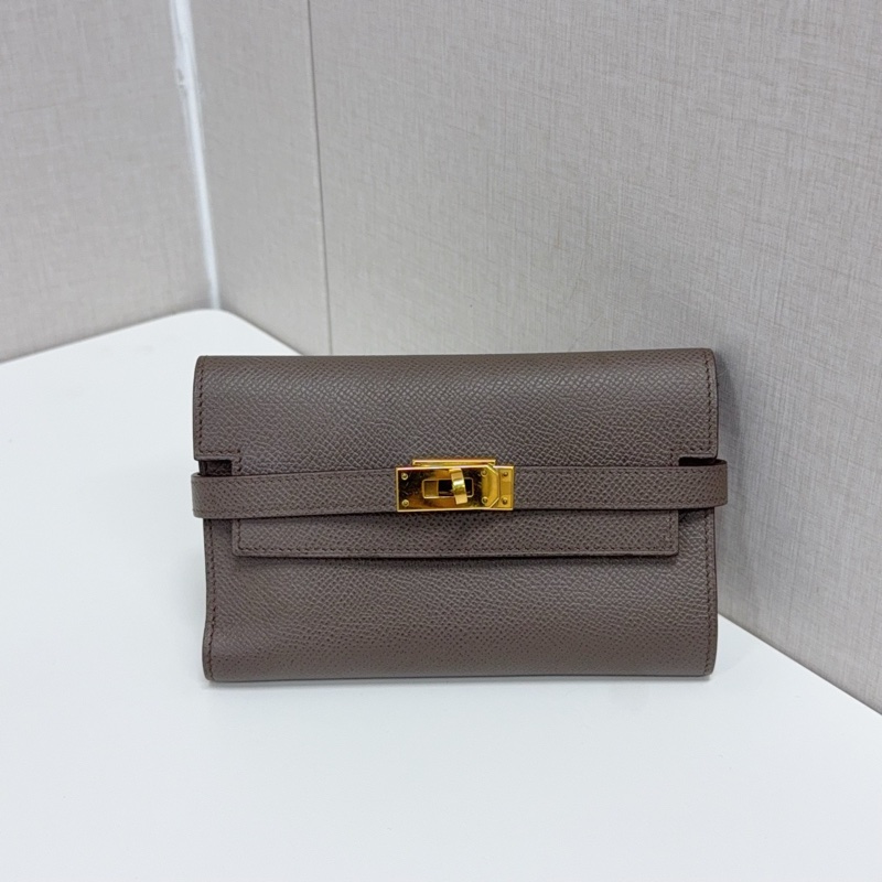 98新愛馬仕/Hermes Kelly Medium Wallet 三折短款錢包-5
