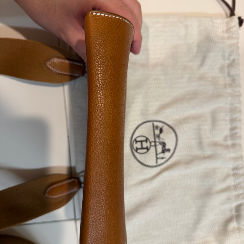 Hermes videpoches 馬鞍皮-9