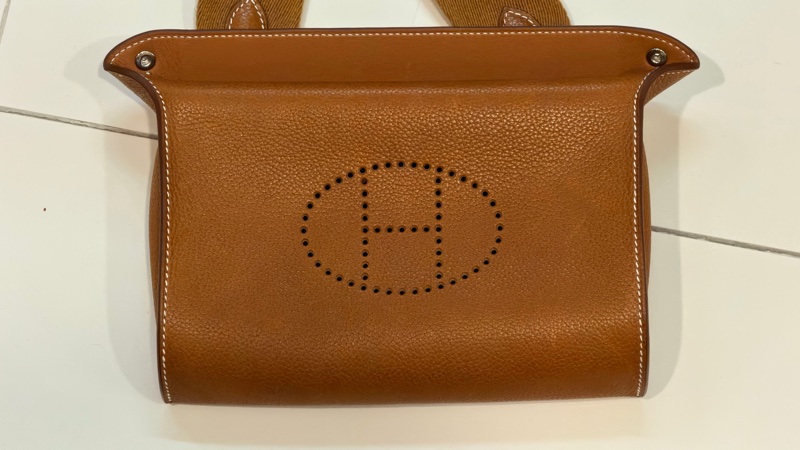 Hermes videpoches 馬鞍皮-12