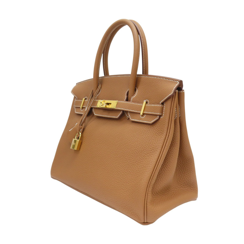 金棕色 Togo牛皮 Birkin 30 柏金包 手提包 D刻 金扣【HERMES 愛馬仕】-2