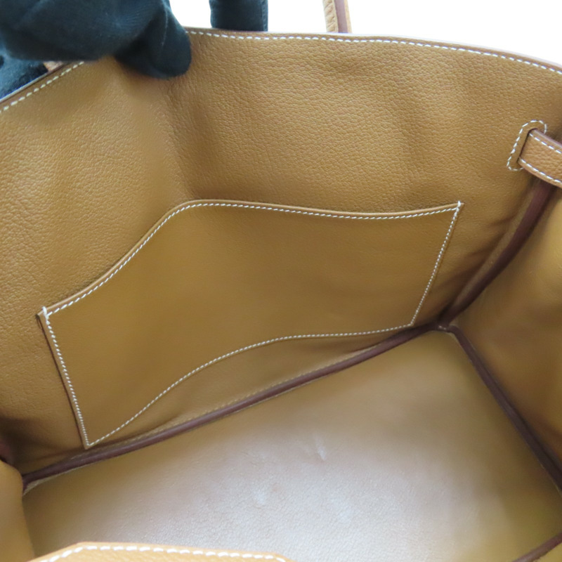 金棕色 Togo牛皮 Birkin 30 柏金包 手提包 D刻 金扣【HERMES 愛馬仕】-5
