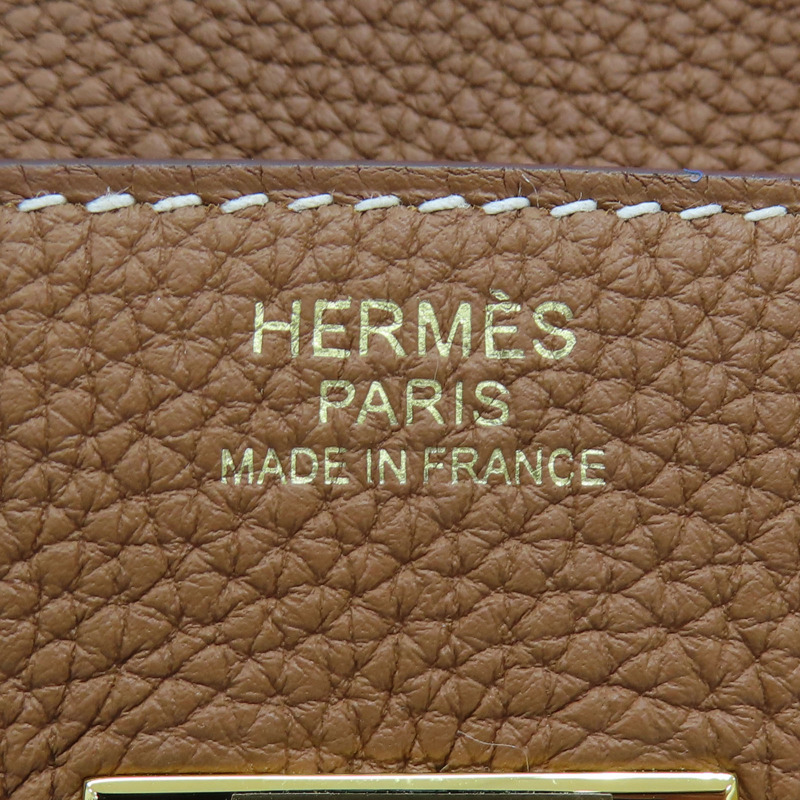 金棕色 Togo牛皮 Birkin 30 柏金包 手提包 D刻 金扣【HERMES 愛馬仕】-8