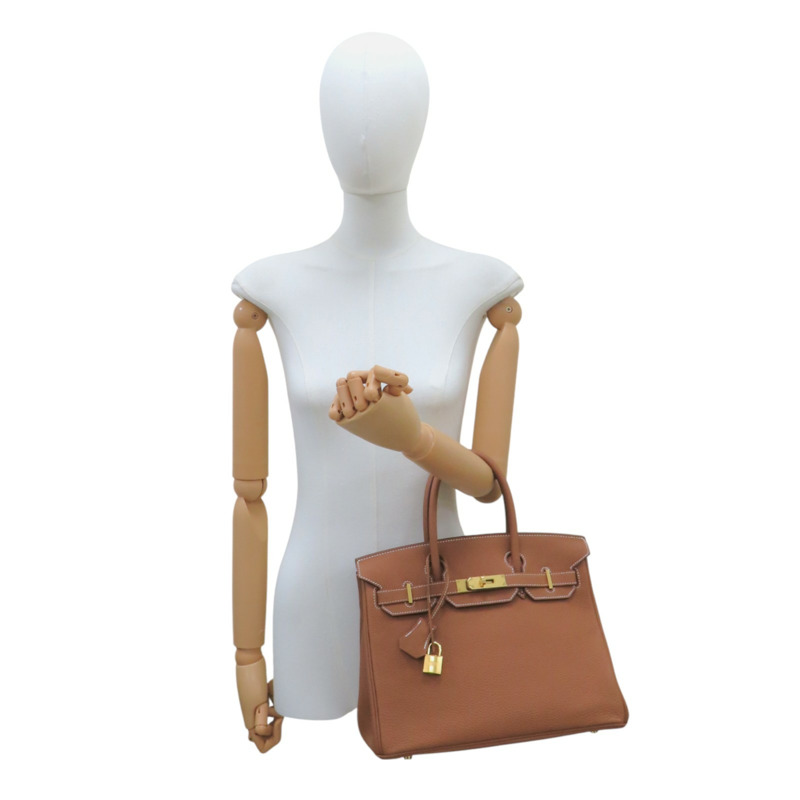 金棕色 Togo牛皮 Birkin 30 柏金包 手提包 D刻 金扣【HERMES 愛馬仕】-10