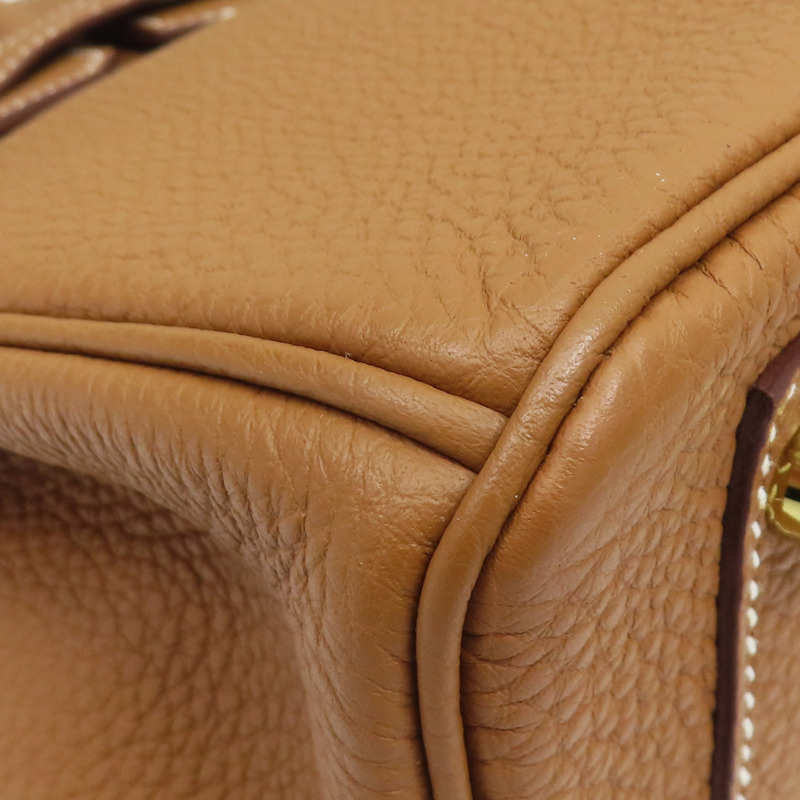 金棕色 Togo牛皮 Birkin 30 柏金包 手提包 D刻 金扣【HERMES 愛馬仕】-11