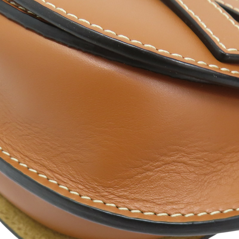 棕色 牛皮 Mini Gate 腰包 A3892376【LOEWE 羅威】 321.54.Z58-14