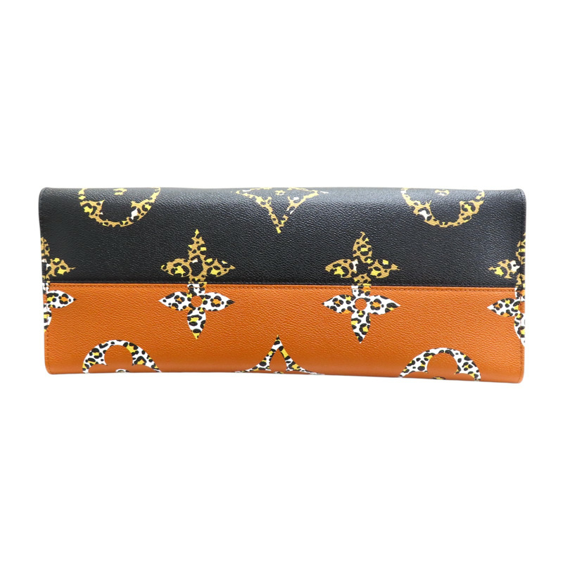 卡其/黑色 原花帆布 豹紋 On The Go GM 兩用包 M44674【LOUIS VUITTON LV 路易威登】 M44674-3