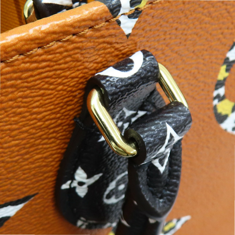 卡其/黑色 原花帆布 豹紋 On The Go GM 兩用包 M44674【LOUIS VUITTON LV 路易威登】 M44674-19