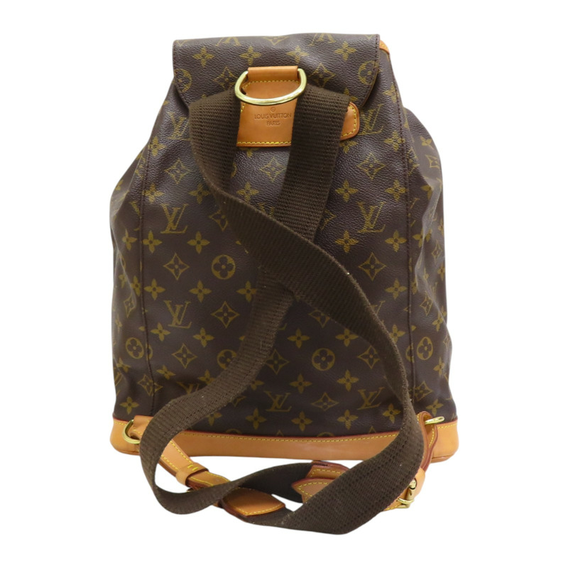 棕色 原花帆布 MontsourisGM 後背包 M51135【LOUIS VUITTON LV 路易威登】 M51135-1