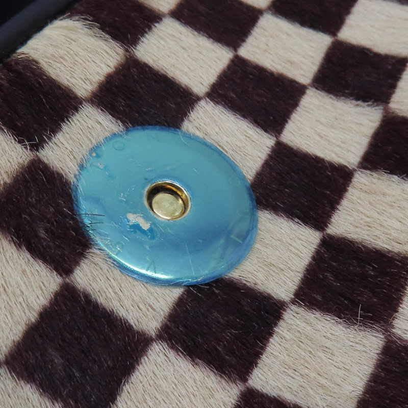 棕色 格紋馬毛 Sauvage Lion 手提包 M92131【LOUIS VUITTON 路易威登】 M92131-16