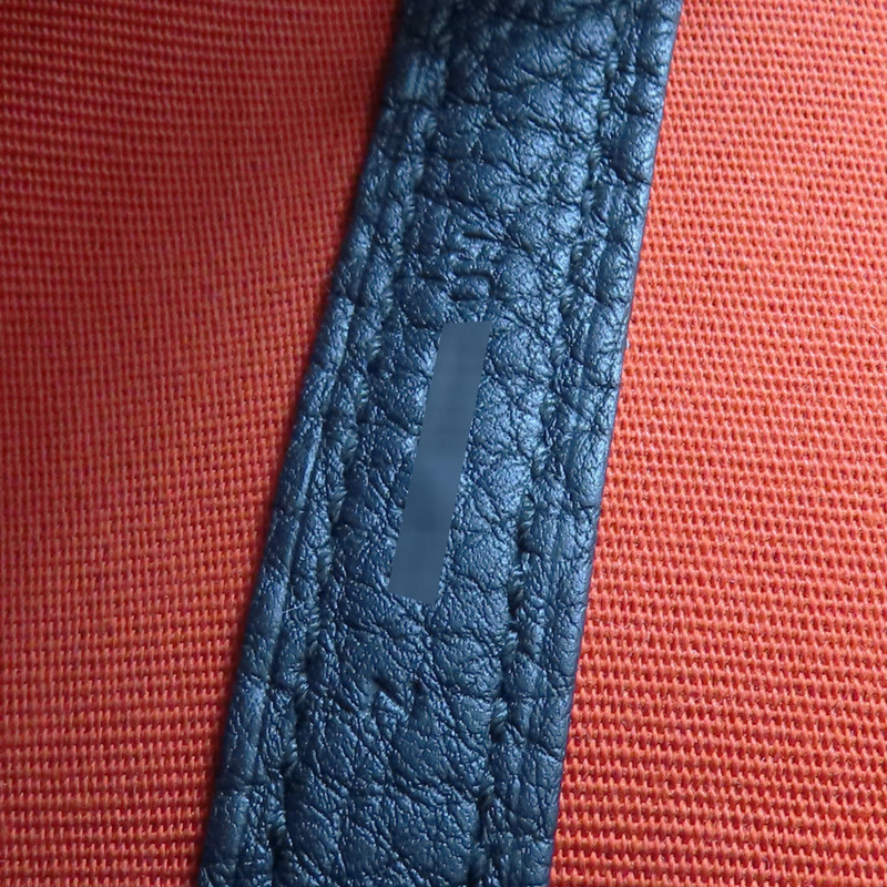 紅棕色帆布 藍色牛皮 Garden Party 30 手提包 Z刻 銀扣【HERMES 愛馬仕】 Z刻-7