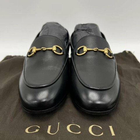 GUCCI 黑金馬蹄扣樂福鞋 35號 全新閒置配件塵袋