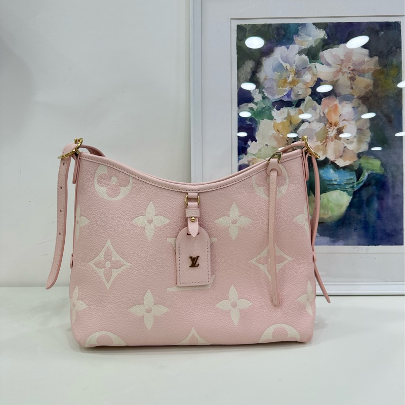 LV全皮carryall，櫻花粉紅小號 25年新色-2