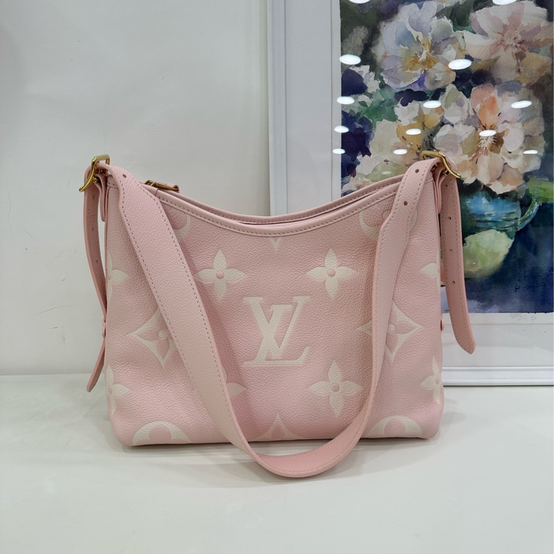 LV全皮carryall，櫻花粉紅小號 25年新色-3