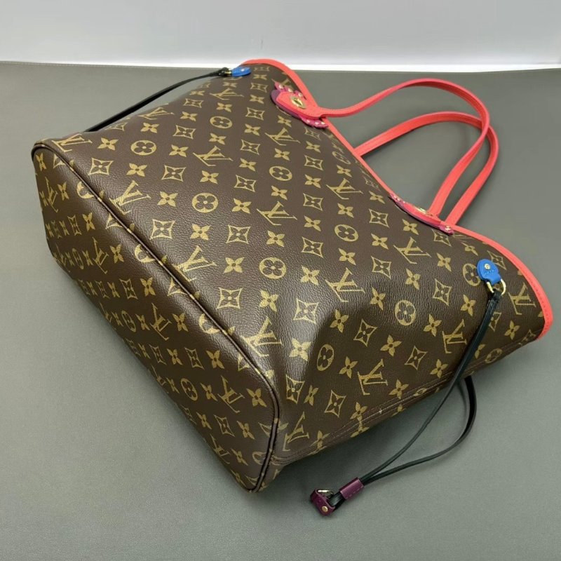 LV 限量老花 Neverful1小怪獸中號購物袋32*28*14 98新配件塵袋-3